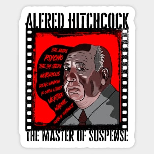 Alfred Hitchcock The Master of Suspense Sticker